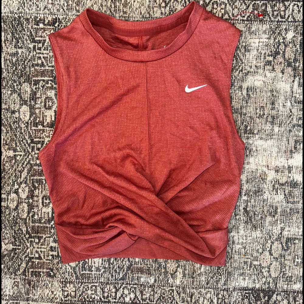 Nike Dri Fit twist top Crop tank XS
